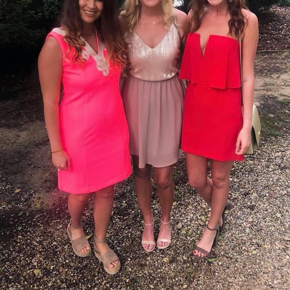 Red Mini Dress - Picture 1 of 4